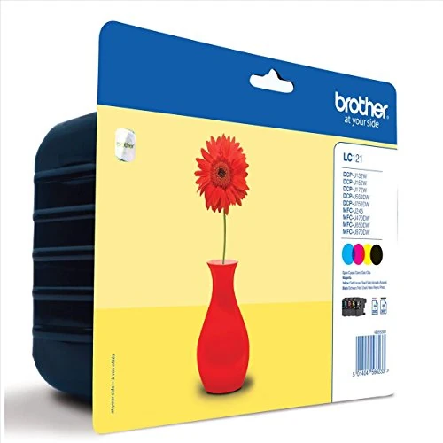 Offerta a tempo: Brother LC121VALBP Cartucce InkJet Originali Capacità Standard, fino a 300 Pagine, per Stampanti DCPJ132W, DCPJ152W, DCPJ552W, MFCJ245, MFCJ470DW, MFCJ650DW, MultiPack, Nero/Ciano/Magenta/Giallo - 0.00% da 57.16 € a 57.16 €