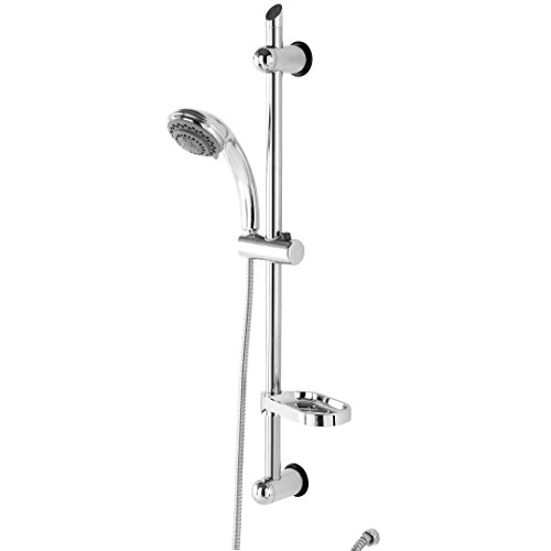 FERIDRAS Hidra Barre de Douche Ajustable 5 Fonctions, métal, Chrome, 8 x 19.5 x 79 cm