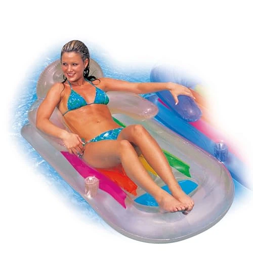 Offerta a tempo: Intex 58802EU - Poltrona Gonfiabile Mare Abbronzante, Vinile, Multicolore,160x85 cm - 9% da 16.00 € a 14.58 €