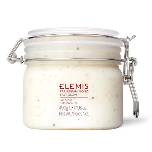 Elemis Frangipani Monoi Salt Glow, hautpflegendes Salz-Körperpeeling, 1er Pack (1 x 490 g) Hibiskus