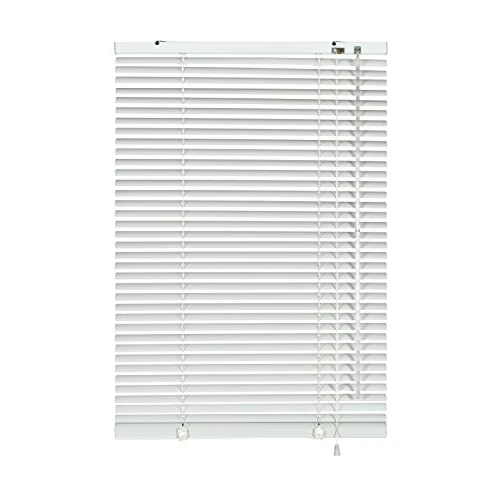 Offerta a tempo: GARDINIA Veneziana in alluminio, Visibilità, Protezione dalla luce e ai raggi solari, Fissaggio al muro e al plafone, Kit di montaggio incluso, Bianco, 80 x 240 cm (LxA) - 47% da 75.34 € a 39.87 €
