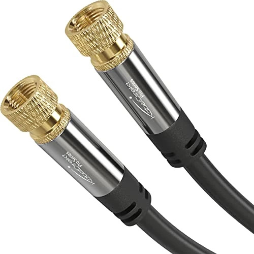 Offre limitée : KabelDirekt – Câble Satellite & Antenne TV, Coaxial – 4,5m – Câble Sat 4K avec connecteurs F en métal – Disponible en 0,5-30m (pour radio/TV, DVB-T, DVB-C, DVB-S/DVB-S2, internet, noir) de 12.84 € à 12.84 € (0.00% de remise)
