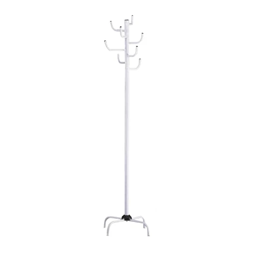 Limited-time offer: HAKU Möbel Hall-Tree White, Metal - Size: H 180 cm X Ø 37 cm, Style: Modern from 28.61 GBP to 28.61 GBP (save 0%)