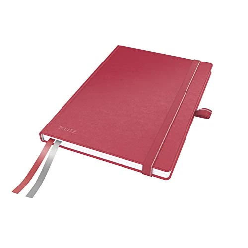 Offre limitée : Leitz Cahier de qualité Complete A5 quadrillé, 160 pages, 80 feuilles, couverture rigide haute qualité, papier 100 g/m² certifié FSC, fermeture, marque-page, passant pour stylo, rouge, 44770025 de 26.89 € à 26.89 € (0.00% de remise)