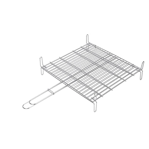Limited-time offer: SAUVIC 02685 40 x 45 cm 18/8 Double Stainless Steel Grill Rack - Silver from 59.99 £ to 59.99 £ (save 0.00%)