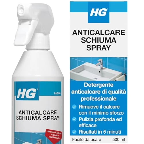 Oferta limitada: HG Spray antical con espuma, antical profesional, elimina manchas y depósitos de los cabezales de ducha, grifos, bañeras y paneles antisalpicaduras (500 ml) – 218050108 de 9.99 € a 8.00 € (ahorro 19.92%)