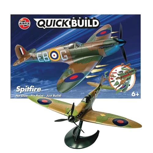 Limited offer: Airfix Quickbuild Supermarine Spitfire Airplane Brick Building Plastic Model Kit J6000 from 15.40 USD to 12.99 USD (save 16%)