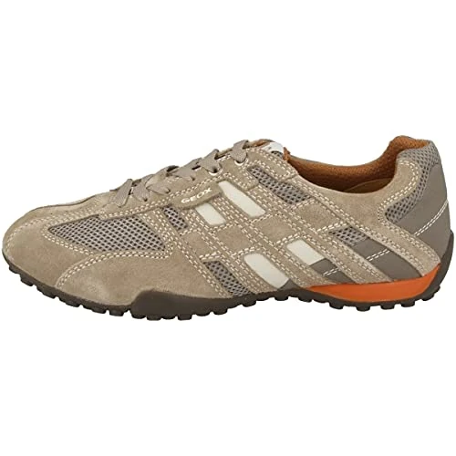 Limited offer: Geox mens Scarpe Da Ginnastica Basse fashion sneakers, Beige/Orange, 6 US from 99.90 EUR to 62.05 EUR (save 38%)
