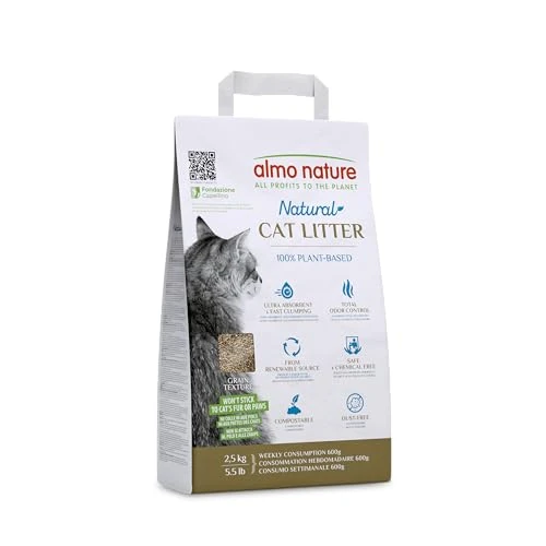 Limitiertes Angebot: almo nature Cat Litter - Grain Texture | 100% natürliches Katzenstreu für Katzen und Kätzchen – klumpend, saugfähig, biologisch abbaubar und kompostierbar, ideal für kurzhaarige und langhaarige Katzen von 10.90 EUR auf 9.26 EUR (Spare 15%)