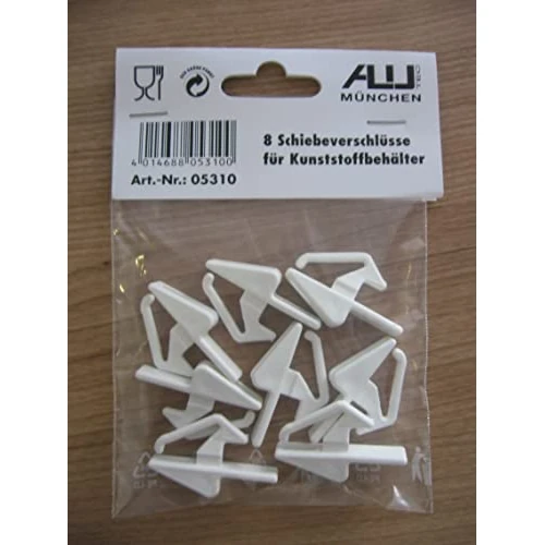 Oferta limitada: ALUTEC Cierres rápidos para cajas de plástico (juego de 6, para cerrar cajas de transporte, blanco) 05310 de 6.13 € a 6.13 € (ahorro 0.00%)