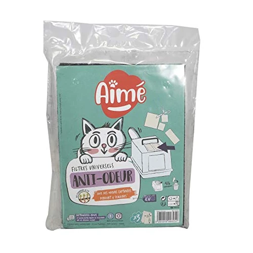 Tijdelijke aanbieding: Aime Anti-geurfilters voor kattenbakken, verpakking van 3 stuks van 3.79 € naar 3.79 € (0.00% korting)