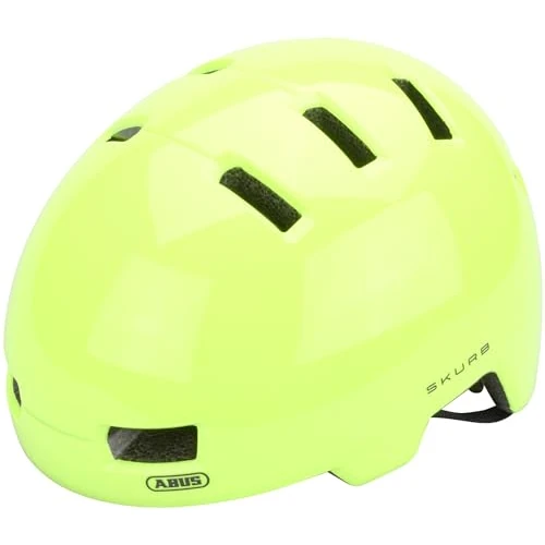 ABUS Casco da città Skurb - Casco da bici robusto per l'uso quotidiano, il pattinaggio, la BMX o il longboarding