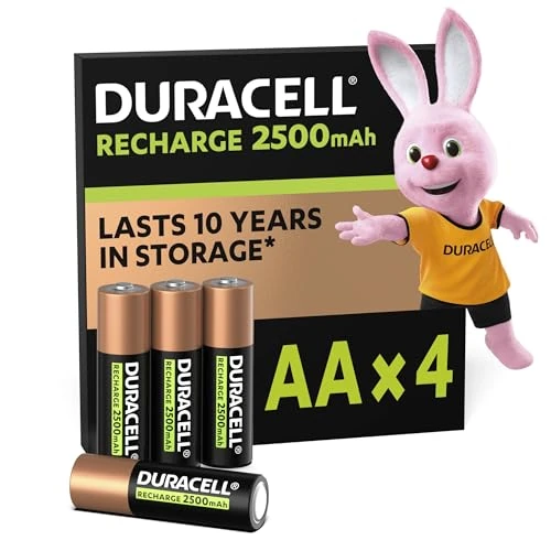 Limited offer: Duracell AA Rechargeable Batteries, Pack of 4, Our No.1 Longest Life Per Charge, Pre-Charged from 18.99 EUR to 10.99 EUR (save 42%)
