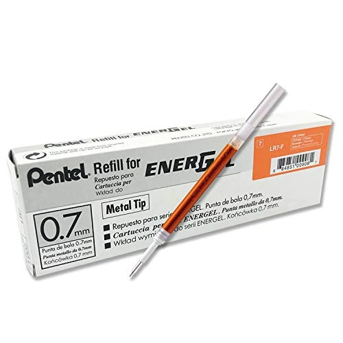 Begrenztes Angebot: Pentel EnerGel LR7 Nachfüllmine für 0.7 mm Gelschreiber, orange (12 Stück) von 16.89 EUR auf 16.89 EUR (Rabatt 0%)