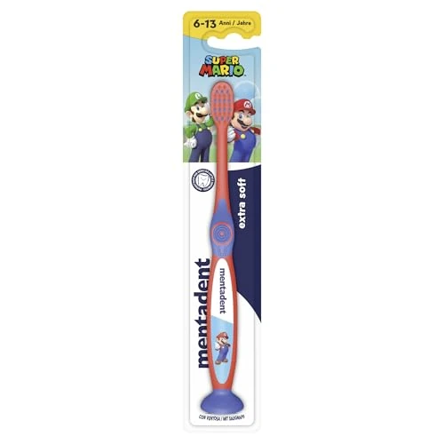 Mentadent - Toothbrush, with suction cup, Assorted colors