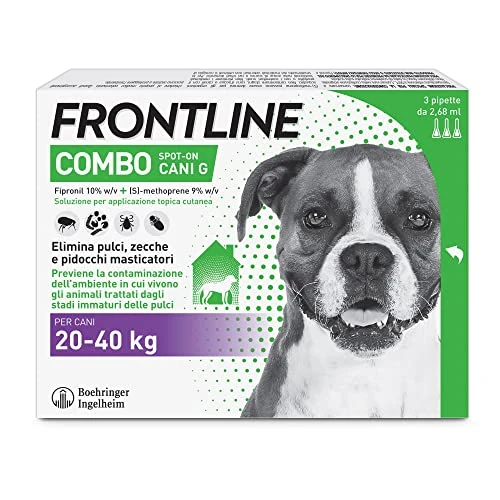 Offerta a tempo: FRONTLINE Combo - Antiparassitario per Cani - 3 Pipette — 40% da 25,99 € a 15,65 €