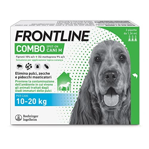 Frontline Combo Spot-On Chiens De M 10-20kg 3 Pipettes De 1,34ml