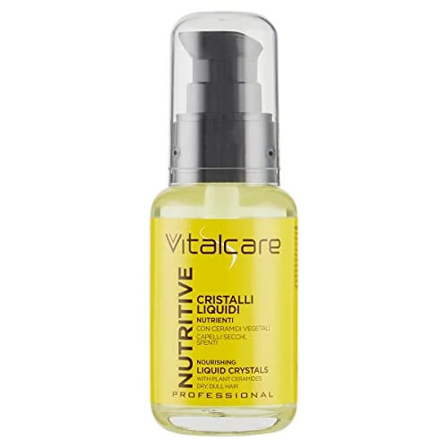 Vitalcare | Nutritive - Cristalli Liquidi per Capelli, Cristalli Nutrienti e Ristrutturanti, per Capelli Secchi e Spenti, con Ceramidi Vegetali, 50 ml
