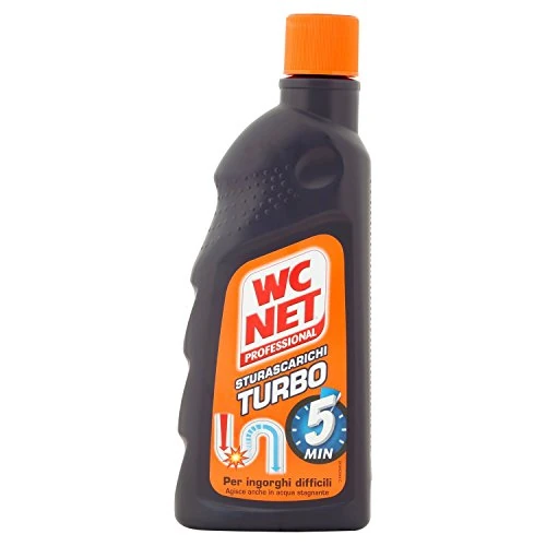 WC Net – sturascarichi Turbo, Gel F3 pour embouteillages difficiles – 500 ml