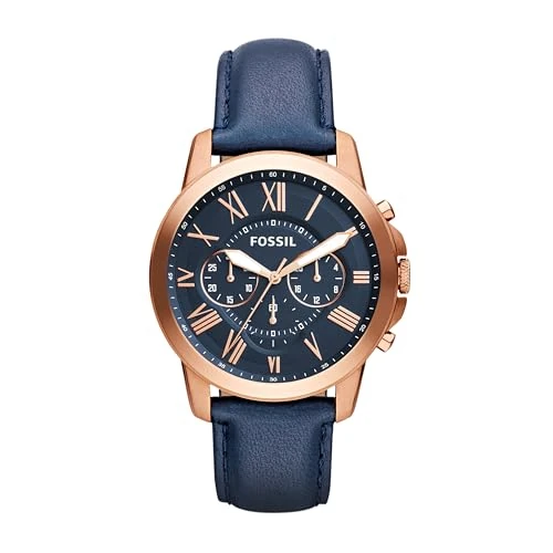 Offerta a tempo: Fossil Orologio Grant da uomo, Movimento cronografo al quarzo con cinturino in pelle — 56% da 169,00 € a 74,00 €