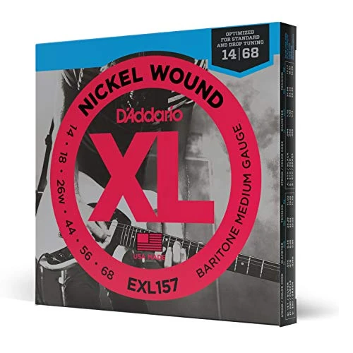 Limited-time offer: D'Addario EXL157 Nickel Wound Electric Guitar Strings, Baritone Medium, 13-62 from 11.30 GBP to 11.00 GBP (save 3%)