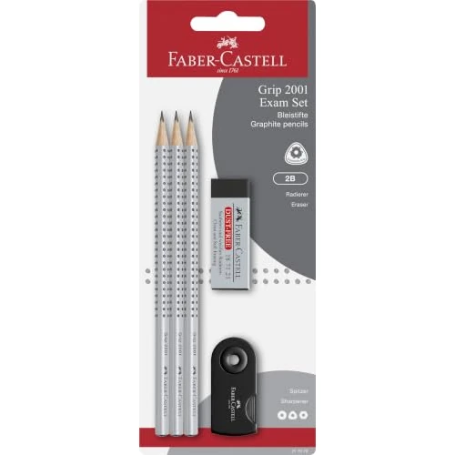 Offerta a tempo: FABER-CASTELL - Set da scrittura Grip 2001 Exam, 5 pezzi - 20% da 9.96 € a 7.99 €