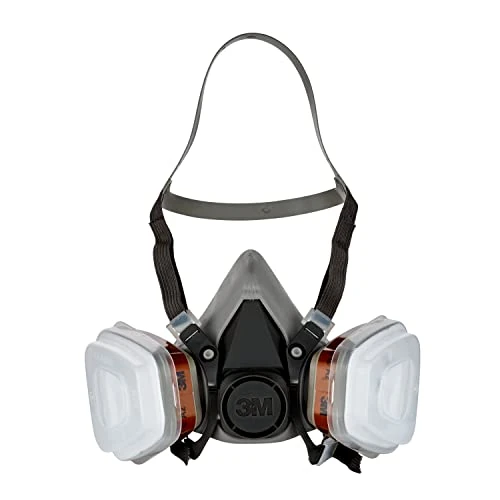 Tijdelijke aanbieding: 3M Herbruikbaar Verfmasker 6002C – Halfmasker Met Wisselfilters Tegen Organische Gassen En Deeltjes, Een maat, Grijs van 52.99 € naar 51.44 € (3% korting)