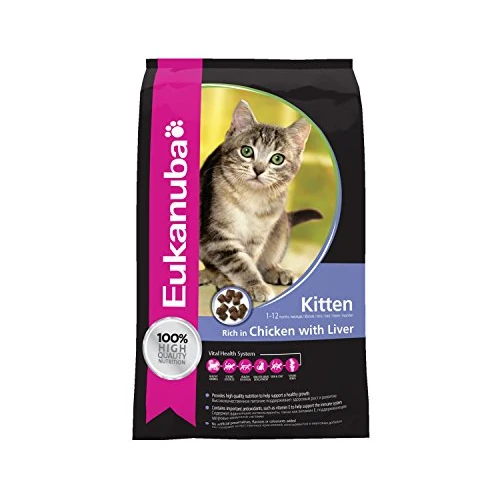 Eukanuba Alimento seco para gatitos en crecimiento, rica en pollo fresco, 10 kg