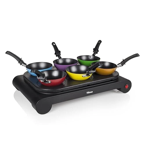 Offerta a tempo: Tristar Set wok per party BP-2827 – Utilizzabile anche per cucinare crepe e come piastra elettrica – Potenza: 1000 W - 14% da 64.99 € a 56.08 €