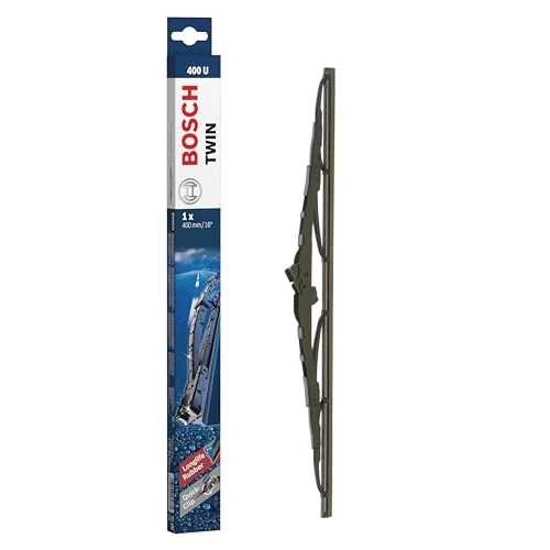 Escobilla limpiaparabrisas Bosch Twin 400U, Longitud: 400mm – 1 escobilla limpiaparabrisas para el parabrisas frontal