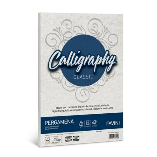Offerta a tempo: Favini CF50 FOGLI PERGAMENA A4 90G BIANCO Carta, 21 x 29.7 cm - 0.00% da 5.21 € a 5.21 €