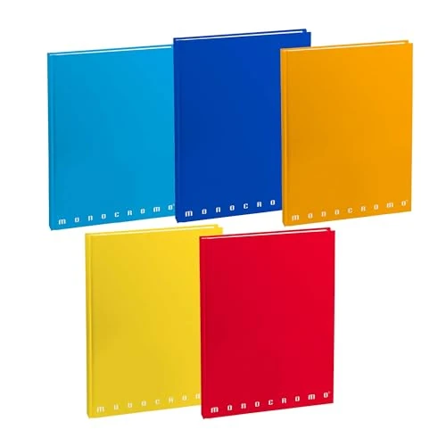 Offerta a tempo: Pigna, Maxi Quaderno Monocromo The Original, con copertina cartonata, interno 1R, righe, 80 g/m², Copertine Assortite,21x29,7 cm, 5. - 48% da 34.50 € a 18.02 €