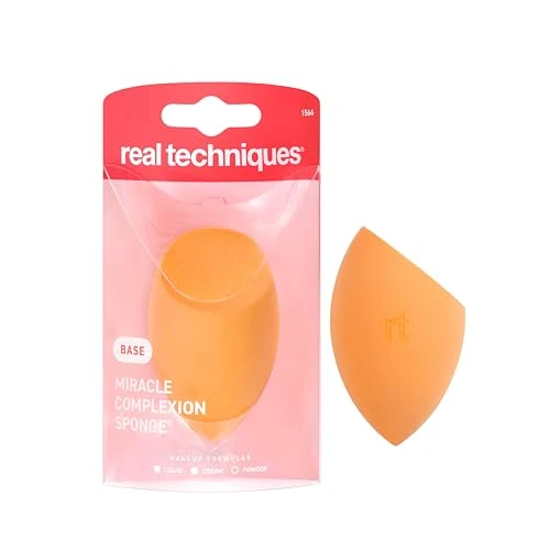 Offerta a tempo: Real Techniques Miracle Complexion Sponge, spugna da trucco, per fondotinta liquido e in crema, offre una copertura da leggera a media,1 confezione - 50% da 7.99 € a 3.99 €