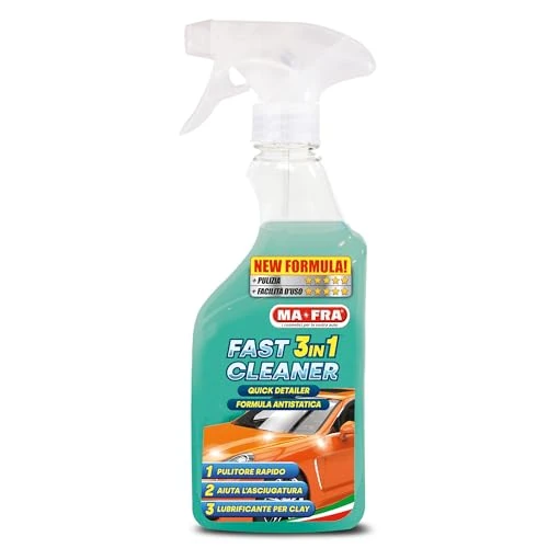 Oferta limitada: Mafra, Fast Cleaner, Abrillantador y Lubricante Para Claybar, Elimina la Suciedad Superficial y el Guano de Aves, Con Efecto Antilluvia y Antihuella, Tamaño 500 ml de 13.92 € a 13.92 € (ahorro 0.00%)