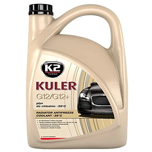 Offerta a tempo: K2, Long Life, Liquido antigelo per radiatore, già Miscelato, G12 e G12+, Colore Rosso, Efficace Fino a -35 °C, Liquido di Raffreddamento, antigelo, per Veicoli di Tutte Le Marche, 1 litro - 53% da 12.00 € a 5.61 €