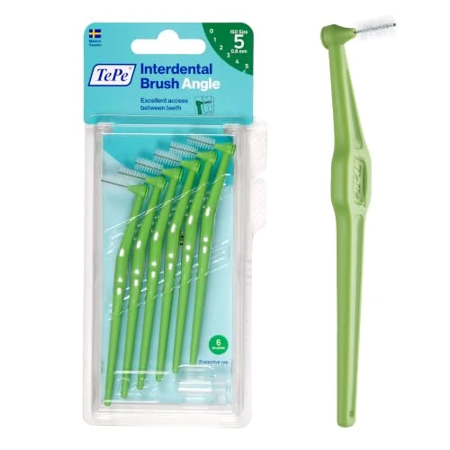 Offerta a tempo: Scovolino TePe, Angle, Verde, 0.8mm/ISO 5, 6pz - 33% da 7.80 € a 5.22 €