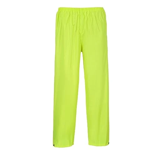 Portwest Pantalon de Pluie Classic, Couleur: Jaune, Taille: S, S441YERS