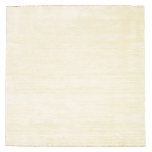 Oferta limitada: RugVista Handloom Fringes, Alfombra, Shaggy/Handloom, 200 x cm, Cuadrado, Pelo Medio, Sala de Estar, Comedor, Dormitorio, Limpieza en seco, Certificado Care & Fair, Ivory de 413.00 EUR a 413.00 EUR (ahorro 0%)