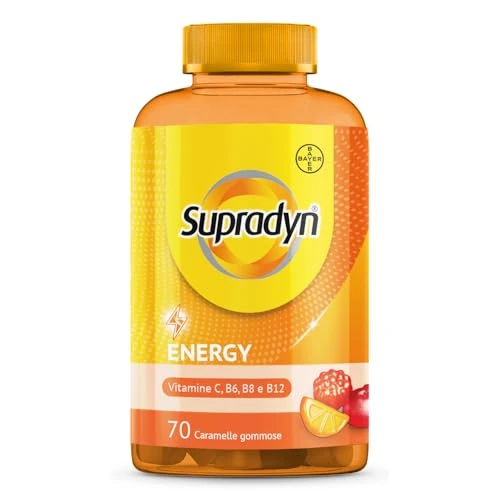 Offerta a tempo: Supradyn Energy - Integratore Multivitaminico Completo - 70 Caramelle Gommose — 40% da 15,90 € a 9,50 €