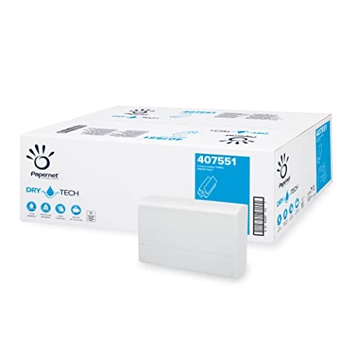 Offerta a tempo: Papernet Dry Tech - Asciugamano Piegato a Z 407551, 130 Servizi per Clip — 15% da 35,30 € a 30,01 €