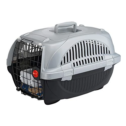 Begrenztes Angebot: Ferplast Transportbox für Haustiere Hundebox für kleine Hunde und Katzen Atlas Deluxe 10, Transportbox für Haustiere, Lüftungsgitter, 34 x 50,7 x 30 cm, schwarz von 38.90 EUR auf 38.90 EUR (Rabatt 0%)