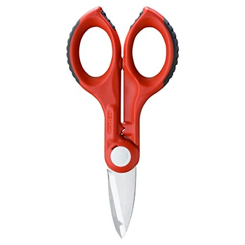 Intercable 16040 Speciale Connect Forbice per Elettricista con Safetybox, Piccolo, Rosso