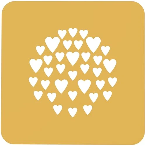 Limited offer: Silikomart Silicone Food-Decorating Stencil 6-5/16 Inch x 6-5/16 Inch Overall, Pack of 2 - Hearts (Cuore) from 19.50 EUR to 13.00 EUR (save 33%)