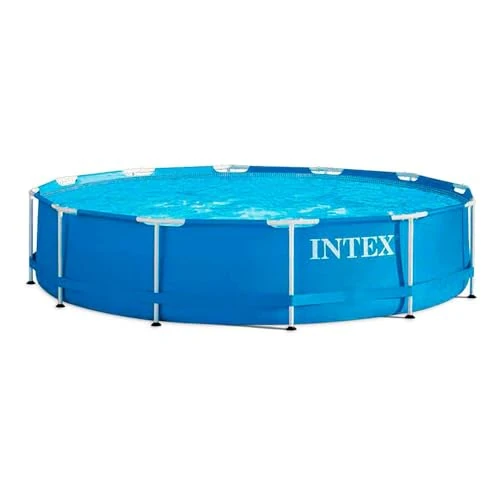Offerta a tempo: Intex 28212NP – Piscina Fuori Terra Metal Frame Rotonda, Pompa Filtro 2006 L/h, 6503 L, Acciaio e PVC, Blu, 366x76 cm - 30% da 119.76 € a 83.49 €