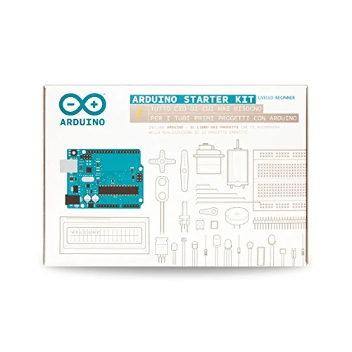 Offerta a tempo: Official Arduino Starter Kit [K010007] (Italian project book) - Kit completo per l'apprendimento dell'elettronica e della programmazione, ideale per i principianti. - 0.00% da 117.00 € a 117.00 €