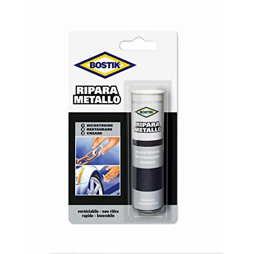 Bostik 10910 Ripara Metalli, Grigio Metallo, 56 gr