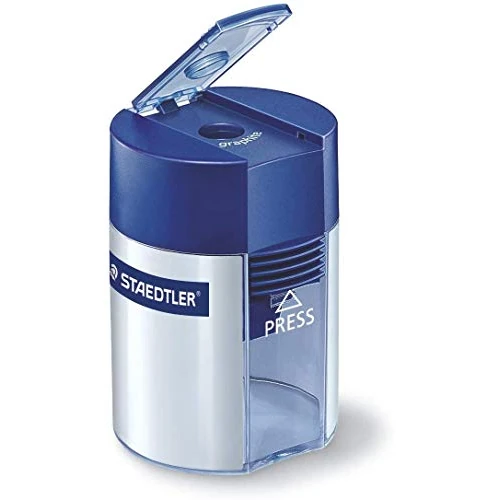 Offre limitée : STAEDTLER 511 Taille-crayon avec réservoir – Pour crayons jusqu'à 8,2 mm Ø, métal, angle de taille 23°, couvercle de fermeture avec boutons-poussoirs - 511 001 de 6.91 € à 6.91 € (0.00% de remise)