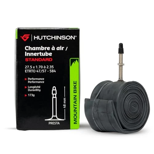Offerta a tempo: HUTCHINSON - Camera d'aria - MTB - Standard - Resistenza e antiforatura - Valvola Presta - Spessore 0,9 mm - 48 MM - 27,5 x 1,70-2,35 - 0.00% da 5.00 € a 5.00 €