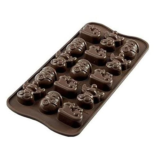 Limited-time offer: Silikomart Silicone Chocolate Winter Mould, Brown from 7.40 GBP to 7.40 GBP (save 0%)