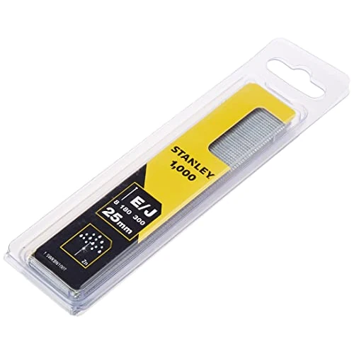 STANLEY 1-SWKBN100T Graffette Tipo J, Set di 1000 pz, 25 mm